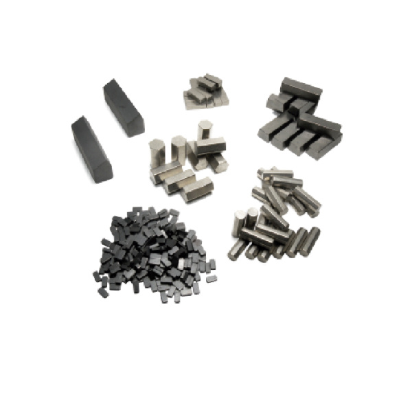 Compactos, botões, barras e outras peças de carboneto de tungstênio.